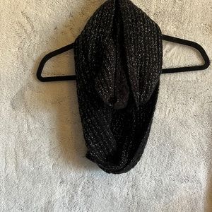 Black infinity scarf